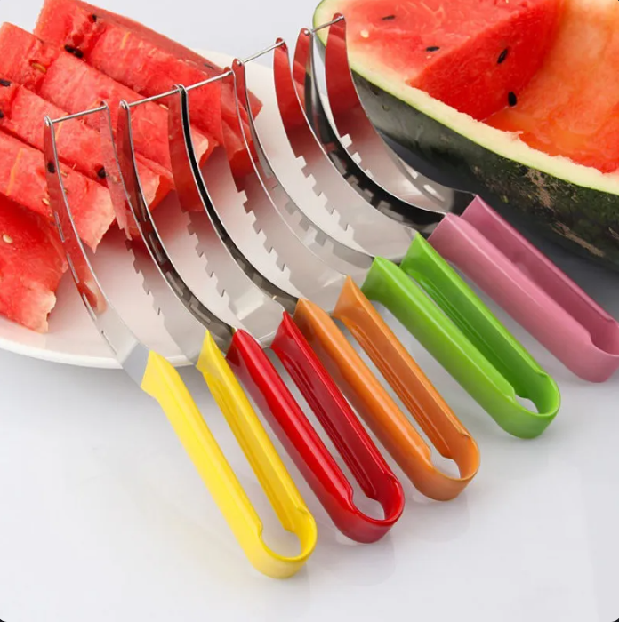 Stainless Steel Windmill Watermelon Cutter Artifact Salad Fruit Slicer Cutter Tool Watermelon Digger Kitchen Accessories Gadgets