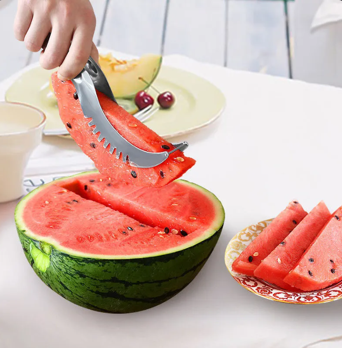 Stainless Steel Windmill Watermelon Cutter Artifact Salad Fruit Slicer Cutter Tool Watermelon Digger Kitchen Accessories Gadgets