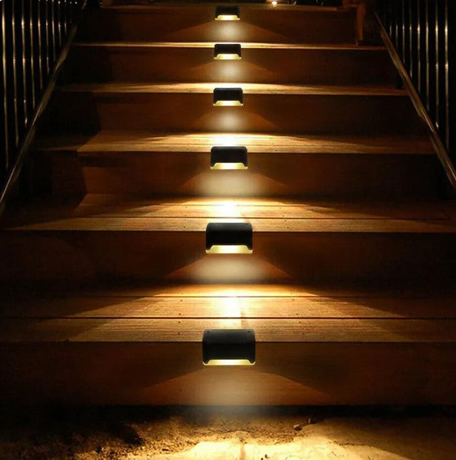 1/4/10/20pcs LED Solar Stair Light Waterproof Outdoor Garden Passage Courtyard Terrace Guardrail Step Light Landscape Light