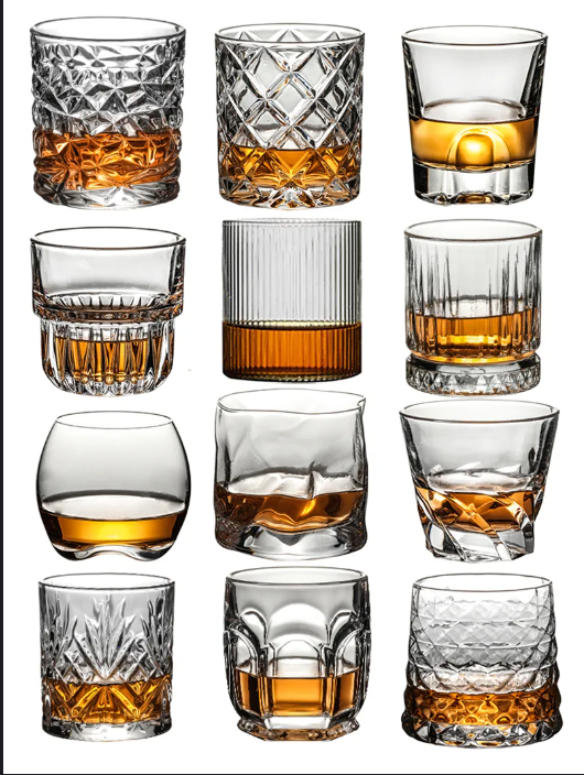 Whiskey Glasses,Scotch Glasses,Old Fashioned Whiskey Glasses/Perfect Gift for Scotch Lovers/Style Glassware for Bourbon/Rum