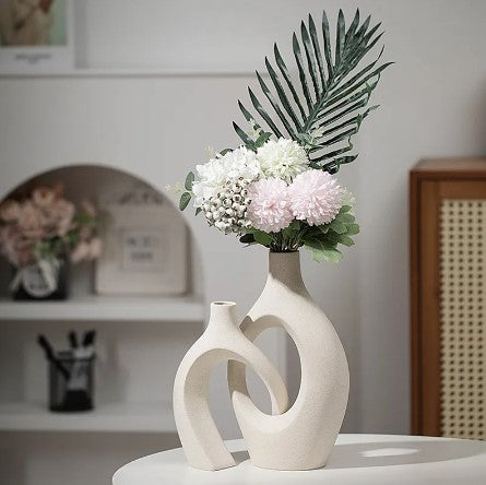 Luxury Decorative Ceramic Vase Home Decoration Accessories Nordic Flower House Interior Living Room