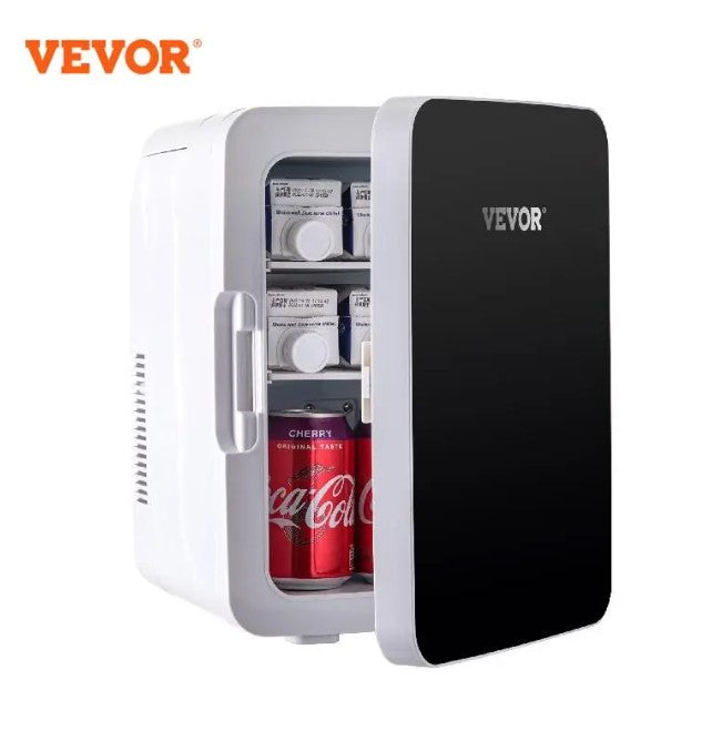 VEVOR 10L Mini Fridge Car Refrigerator Portable Freezer Cooler and Warmer Storing Skincare Cosmetic Food Drink for Home Car Use