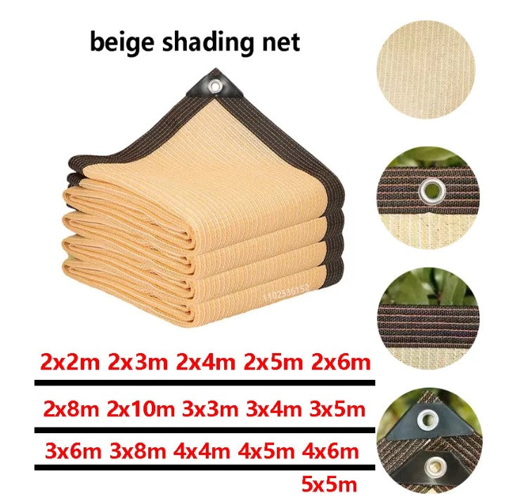 Outdoor Waterproof Garden Shading Net, Terrace Awnings, Camping Shade Cover Mesh, UV Protection, HDPE Sunscreen Fabric, Shade