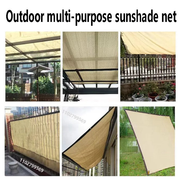 Outdoor Waterproof Garden Shading Net, Terrace Awnings, Camping Shade Cover Mesh, UV Protection, HDPE Sunscreen Fabric, Shade