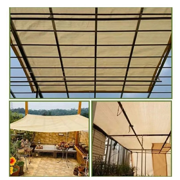 Outdoor Waterproof Garden Shading Net, Terrace Awnings, Camping Shade Cover Mesh, UV Protection, HDPE Sunscreen Fabric, Shade